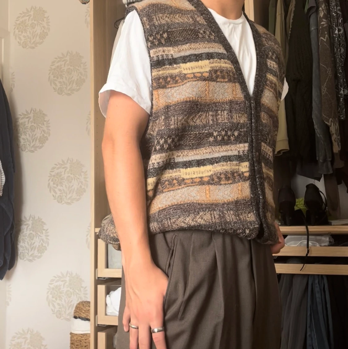Stickad väst - 90