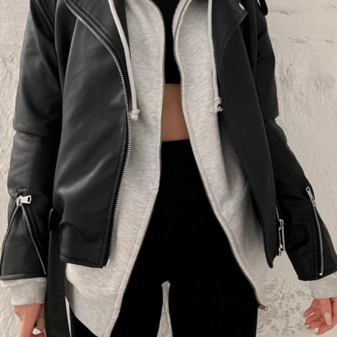 Oversized skinnjacka - 90