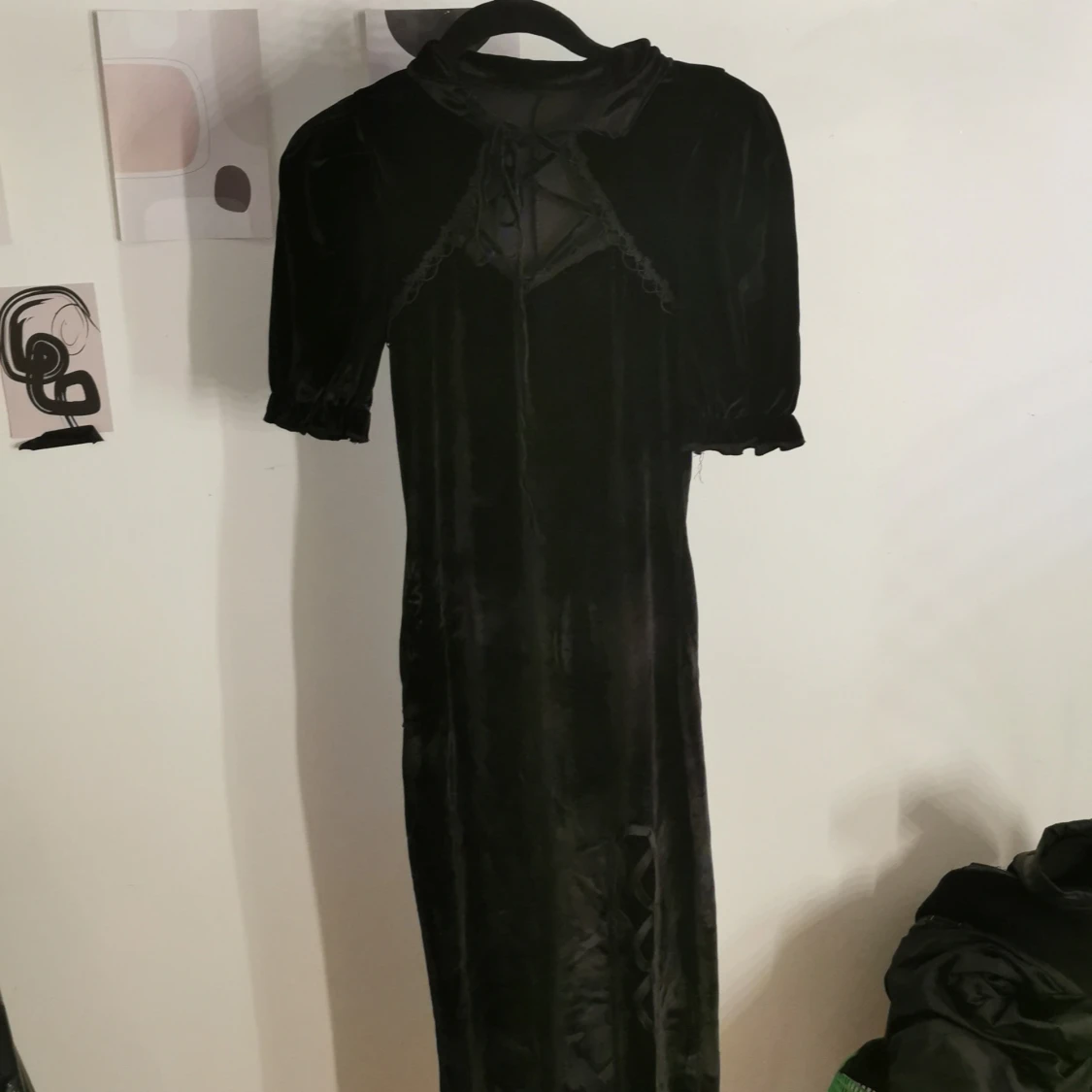 Svart långklänning