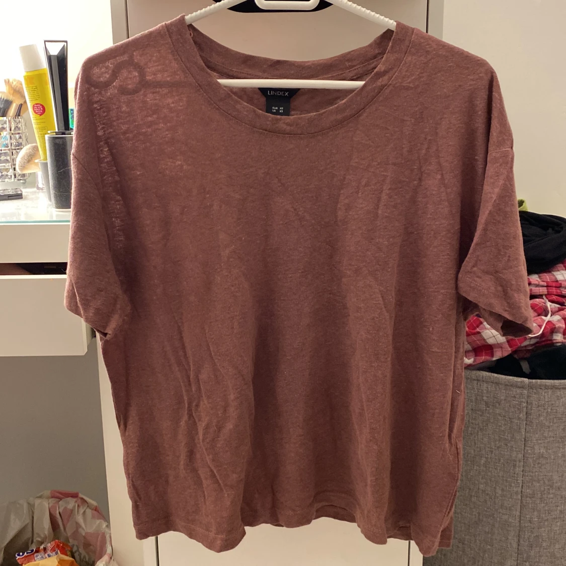 Vinröd t-shirt - 90