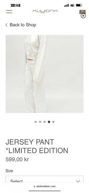 Alobha sweatpants - Säljer ett par av dessa Alobha sweatpantsen i storlek XS. Använda några gånger. Lågmidjade och såå snygga! 600kr + frakt