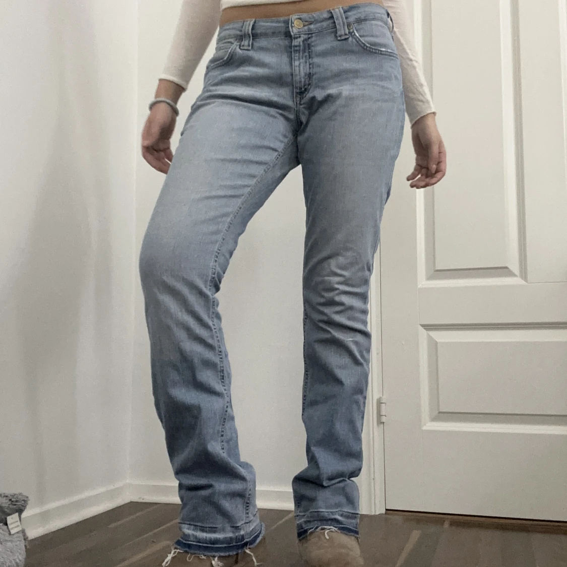 Lågmidjade bootcut jeans - 90