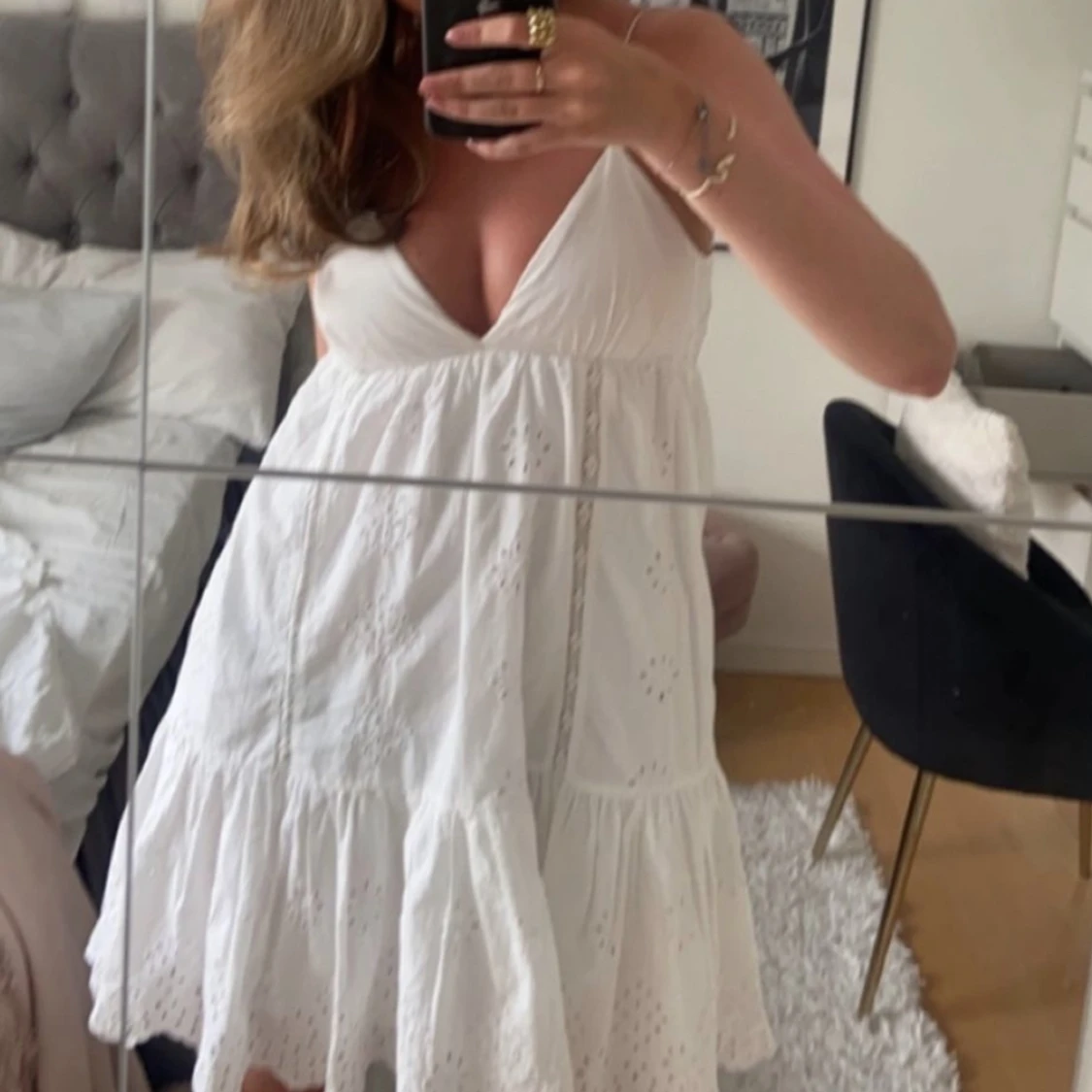 Vit zaraklänning - 90