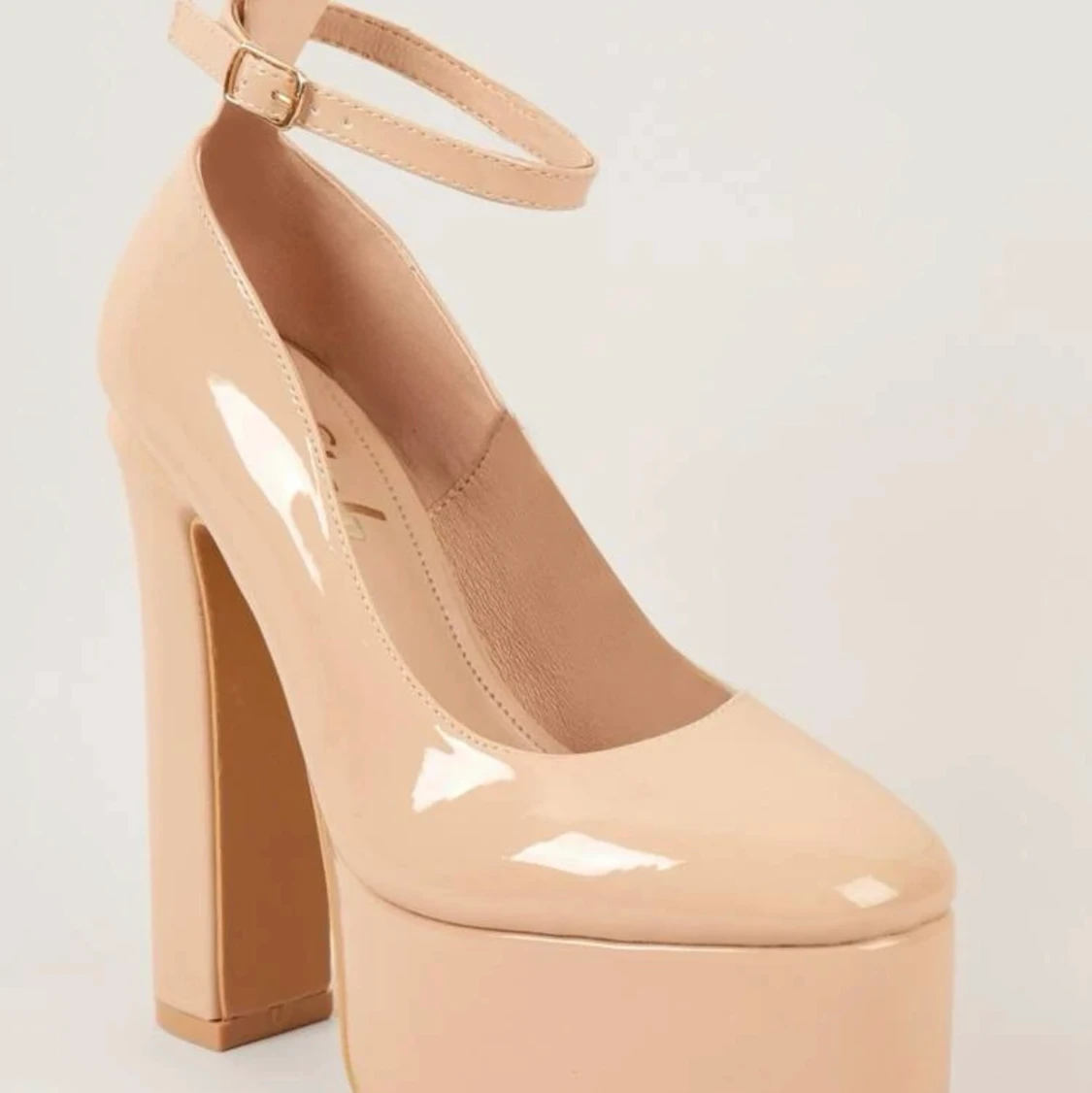 beige pumps heels with platform - 91