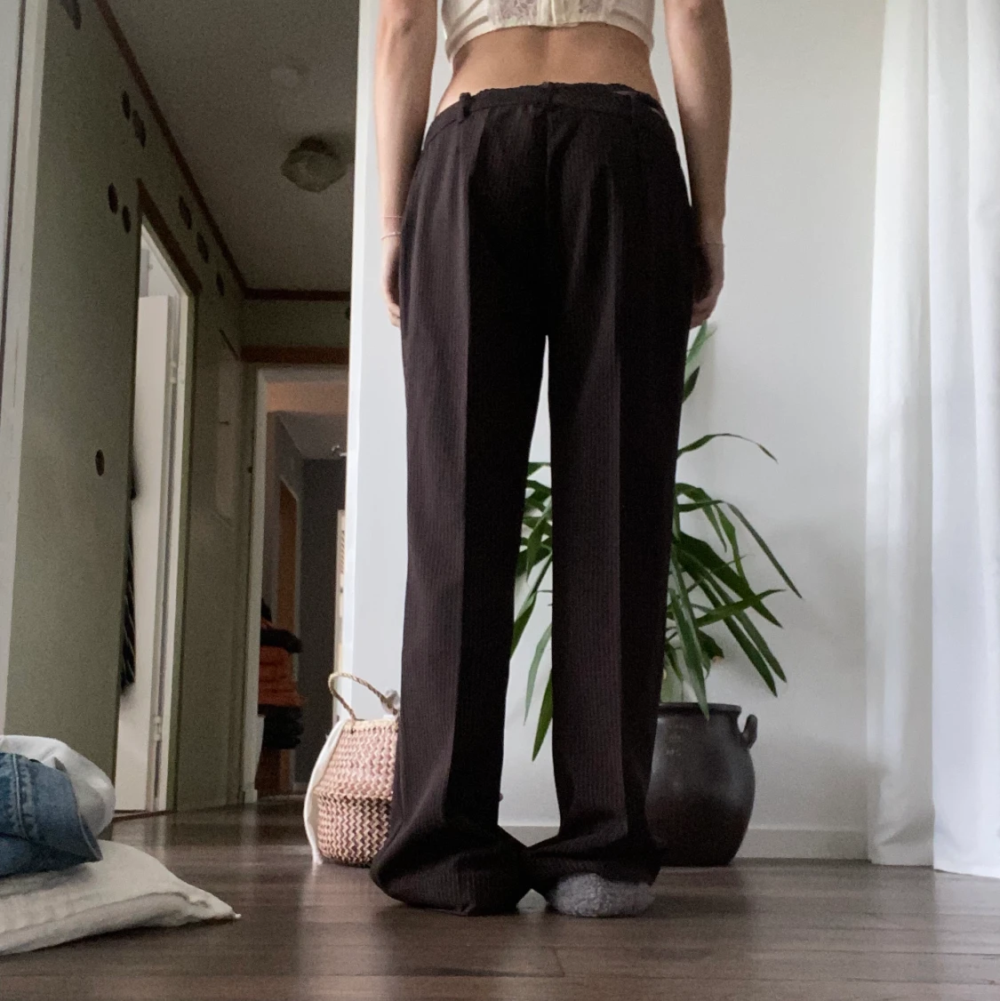 Lågmidjade kostymbyxor  - 90