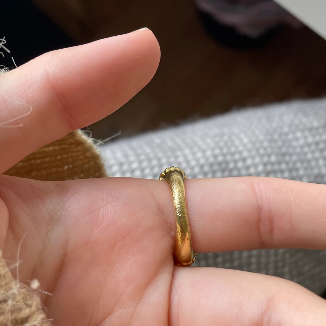 Rostfri Safira ring - 90