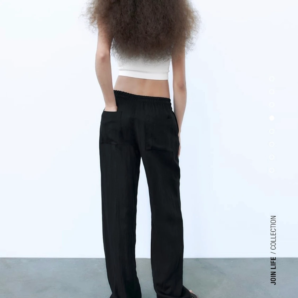 Svarta linnebyxor från Zara🖤 - 90