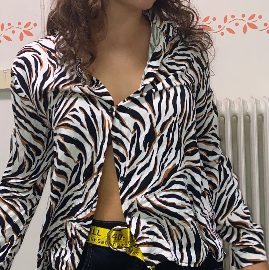 Mönstrad blus stl. M - 91