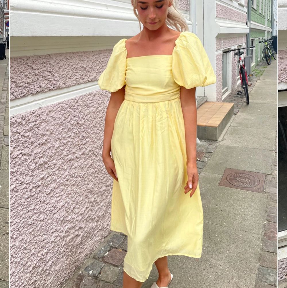 Gul Oanvänd gul klänning itsmay | Plick Second Hand