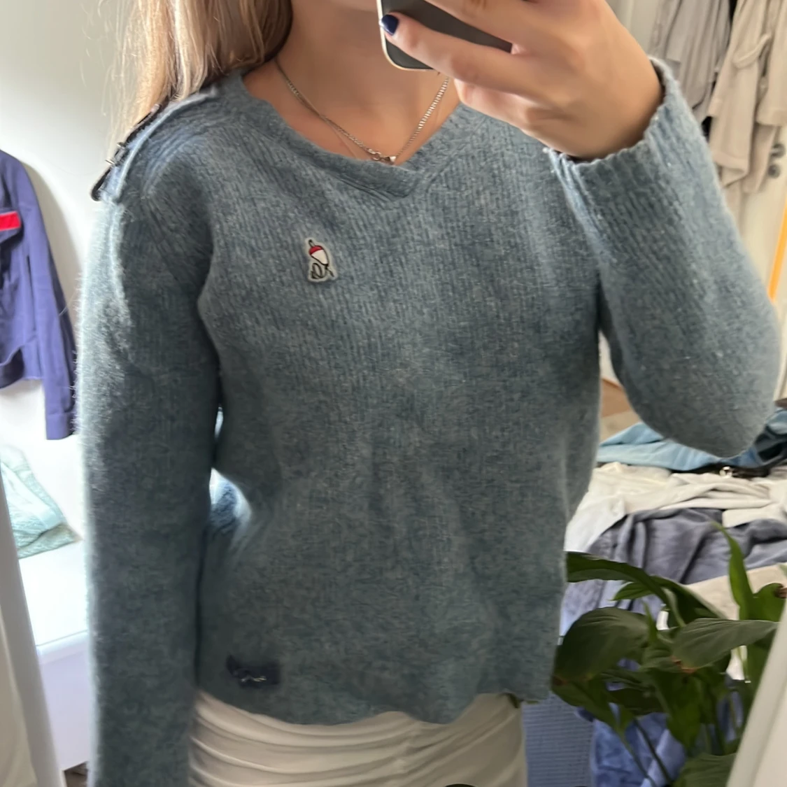 Ljus blå tröja - 90