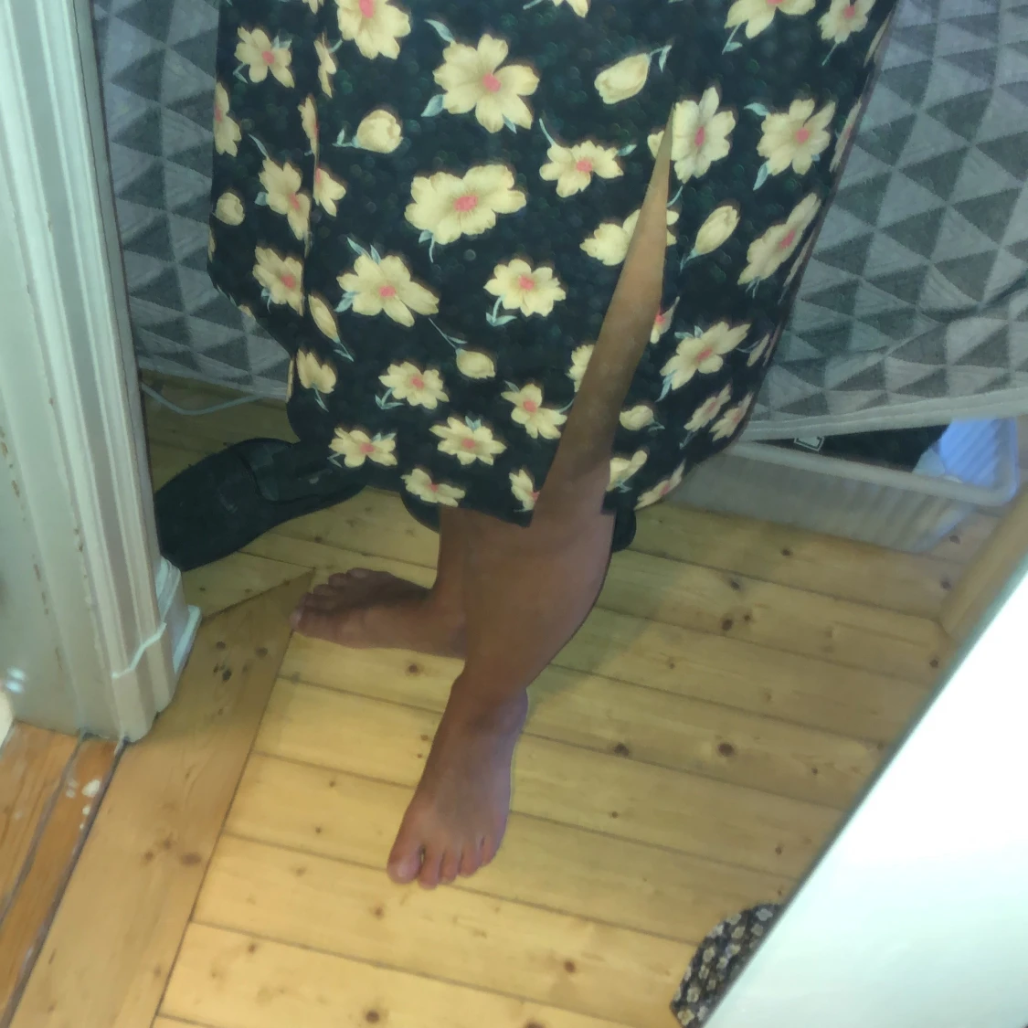 Blommig klänning från Beyond Retro, vintage - 91