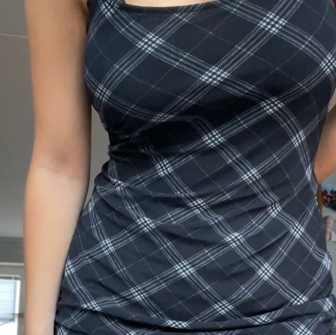 Mönstrad klänning - 91