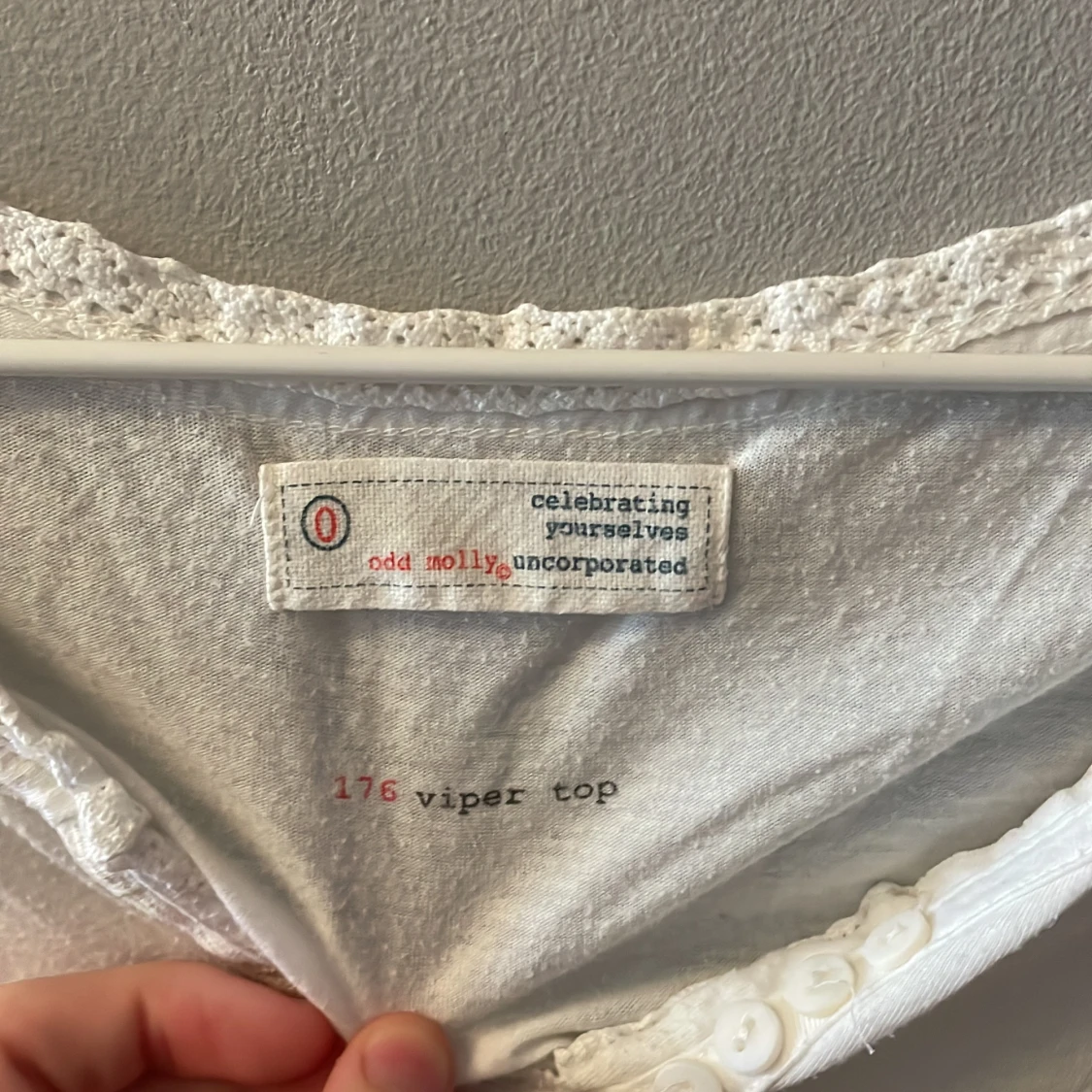 Odd molly 176 viper topp vit - 90