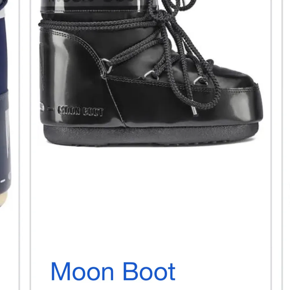 Säljer mina moon boots pågrund av att de inte kommer till användning. De är okej skick. Nypris 2200kr och mitt pris 800kr. Möts helst upp. Storlek är 36-38 men passar äcen mig med 39. Kan tänka gå ner i pris . Skor.
