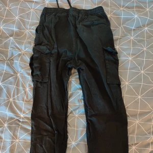 Cargopants - Cargopants från HM utan märkbart slitage, storlek S relaxed fit och passar mig väl (172cm), har flera bra fickor, snörfäste och straps vid anklarna.