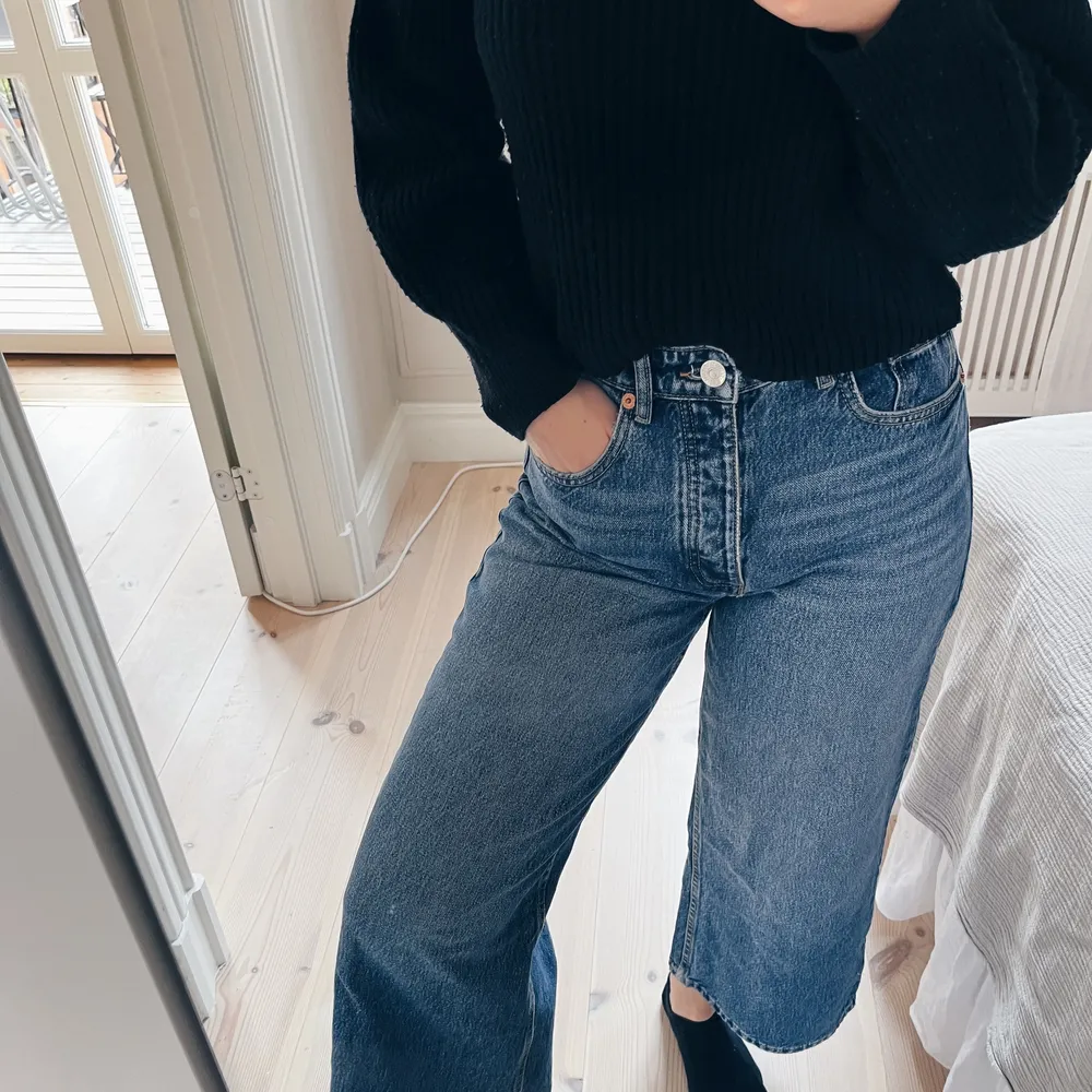Wideleg-jeans från Zara. Fint skick.. Jeans & Byxor.