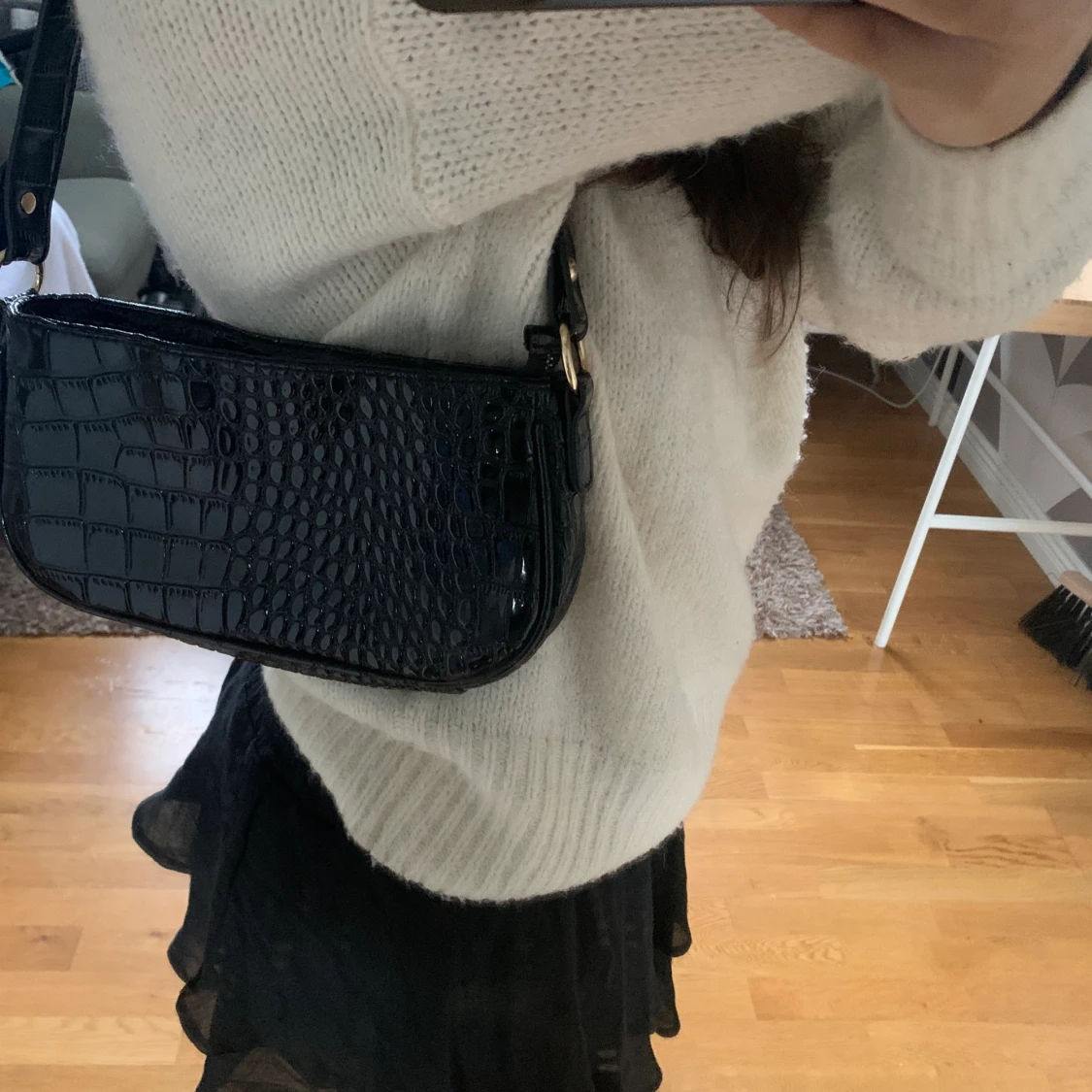 axelrem väska svart - 90