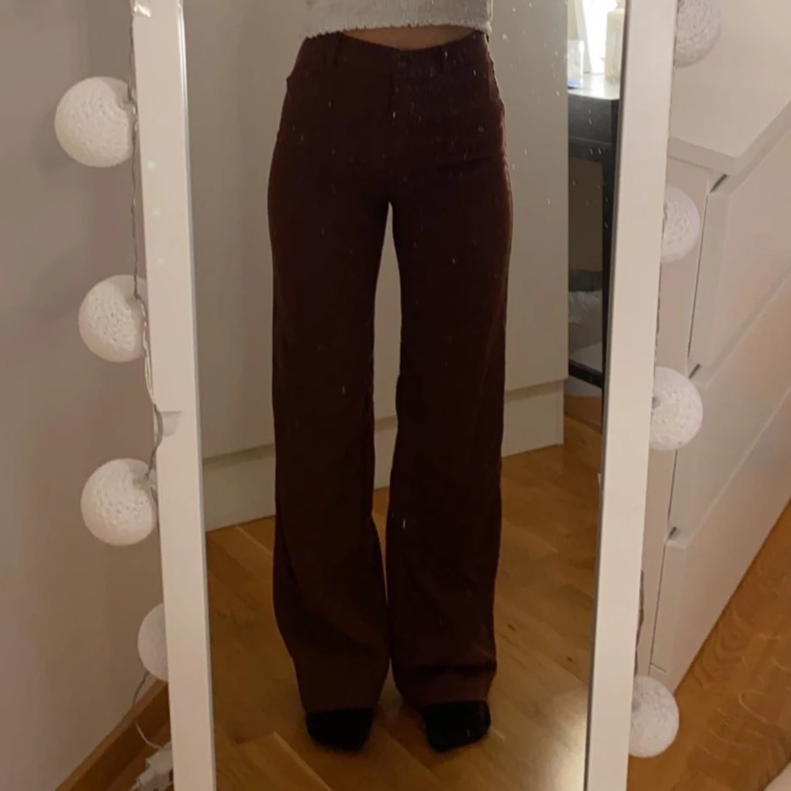 Monki tygbyxor bruna strl 34