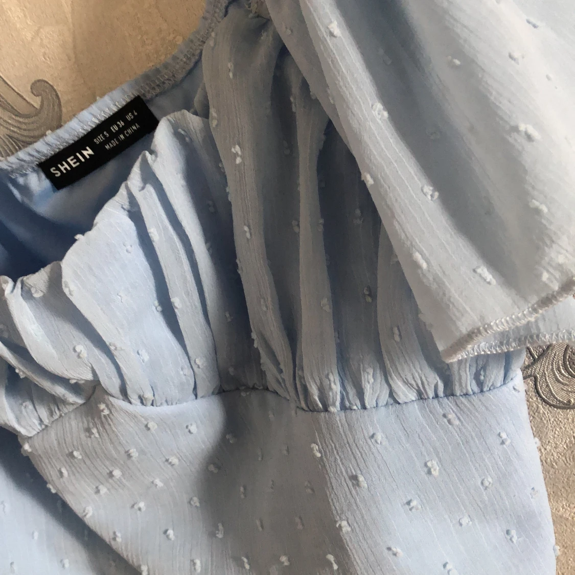 Baby blå topp/blus - 90