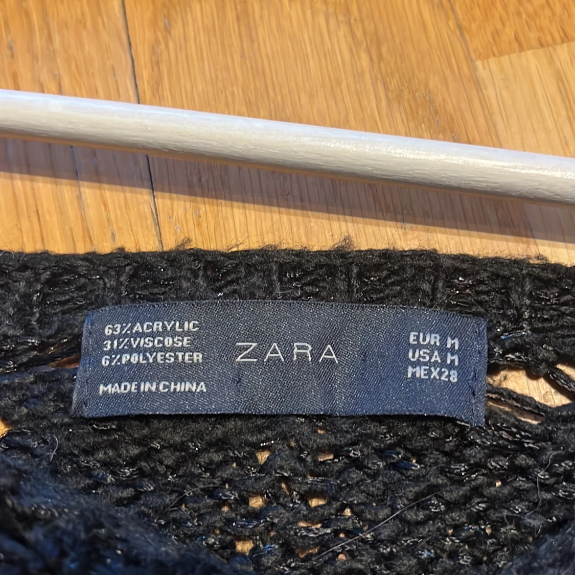 Svart stickad kofta zara - 91