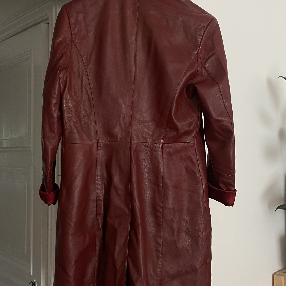 Vintage kappa i läder  - 90