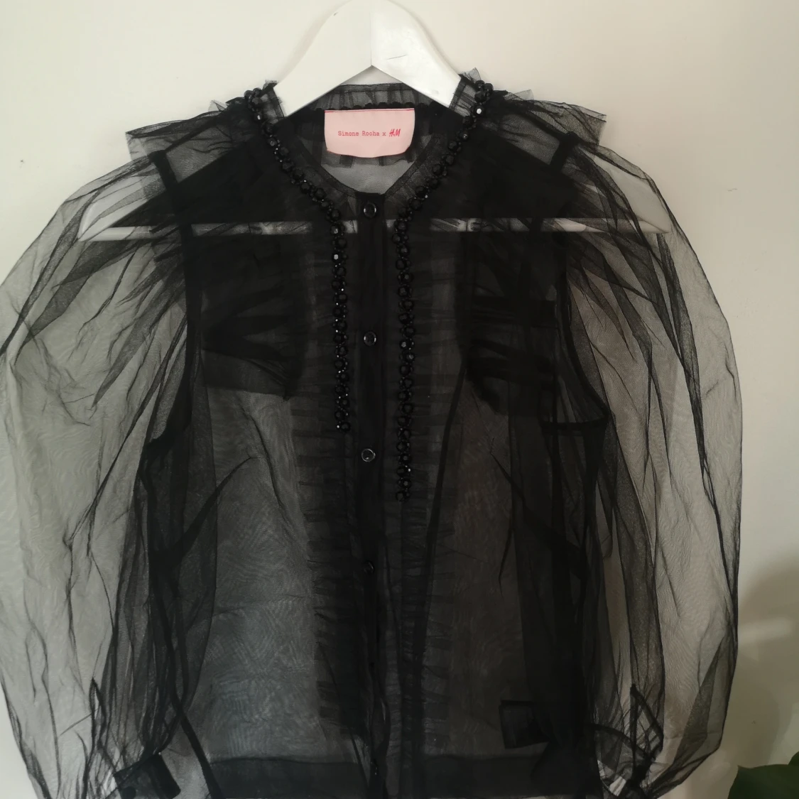 Svart blus organza