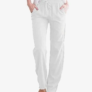 Linnebyxor  - Fina vita linnebyxor strl xs/s :). Helt oanvända ! Frakt ca 60kr 