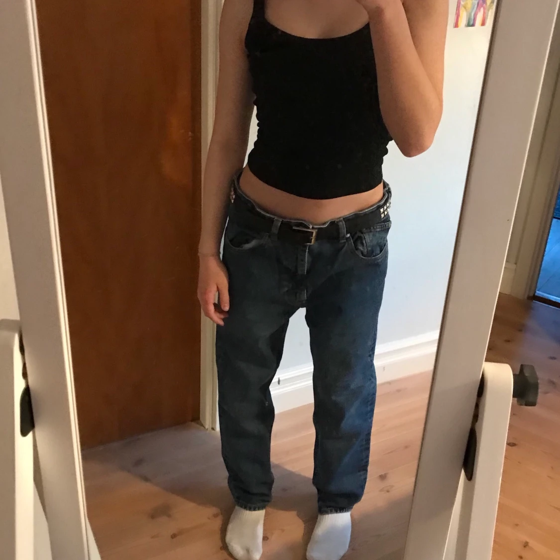 Låga jeans med stjärnor - 90