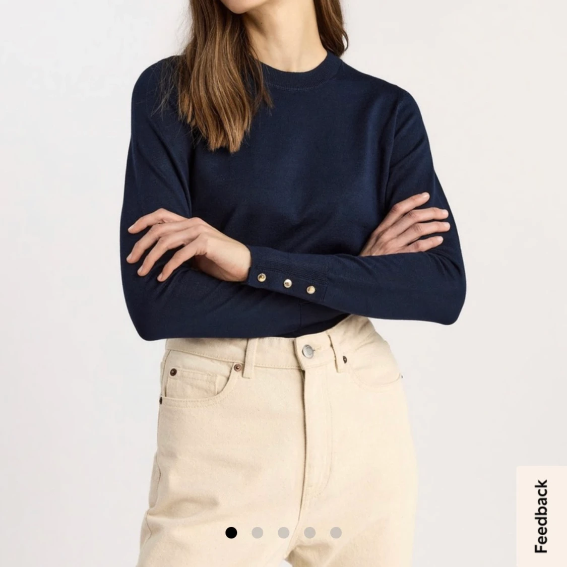 Mörkblå tröja strl xs