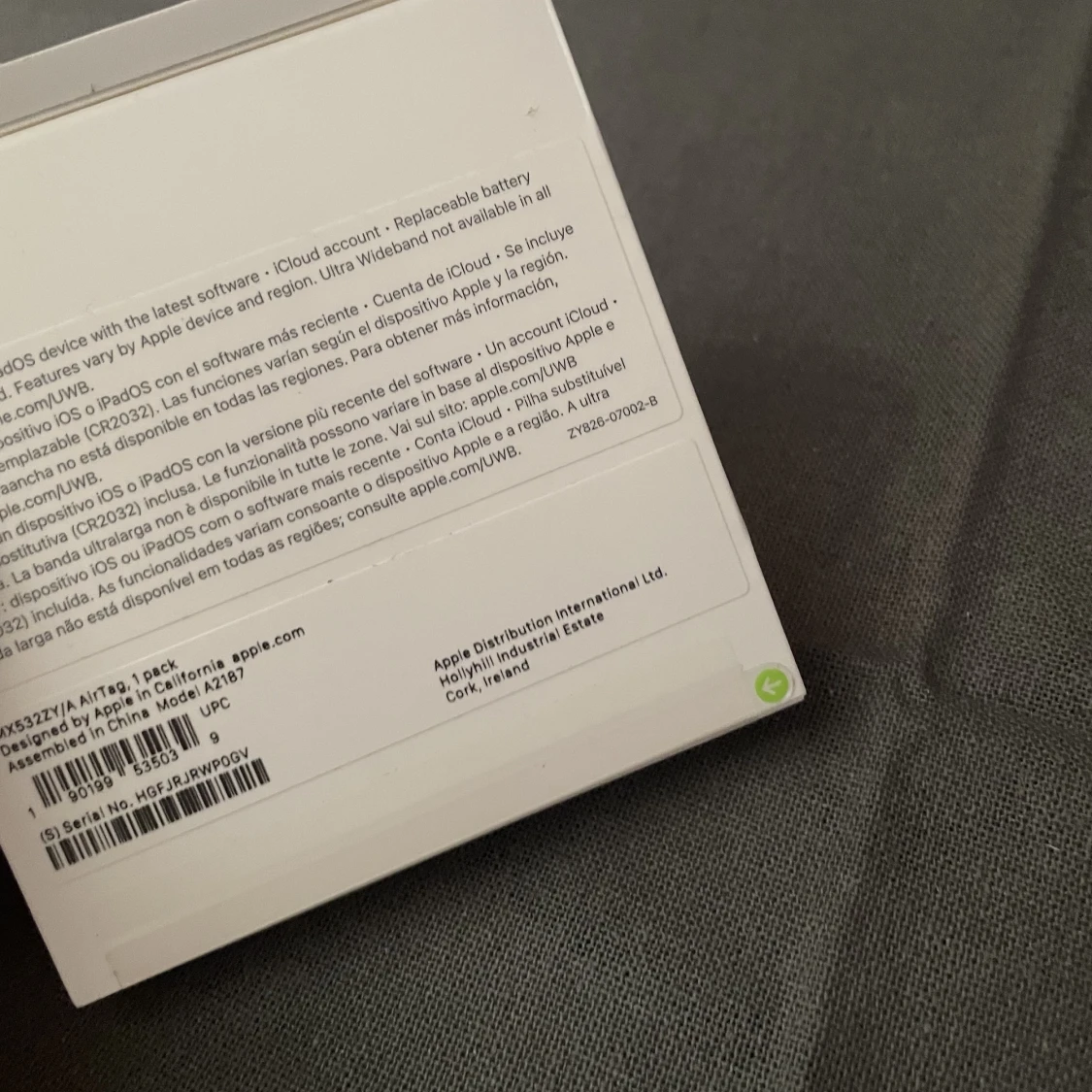 Air tag - oöppnad  - 90