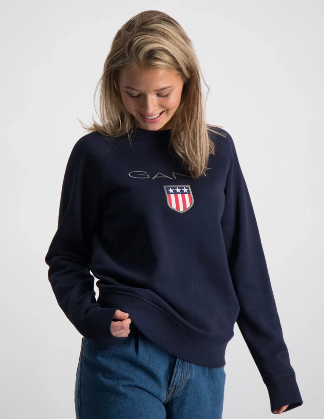 Blå Gant Tröja - 90