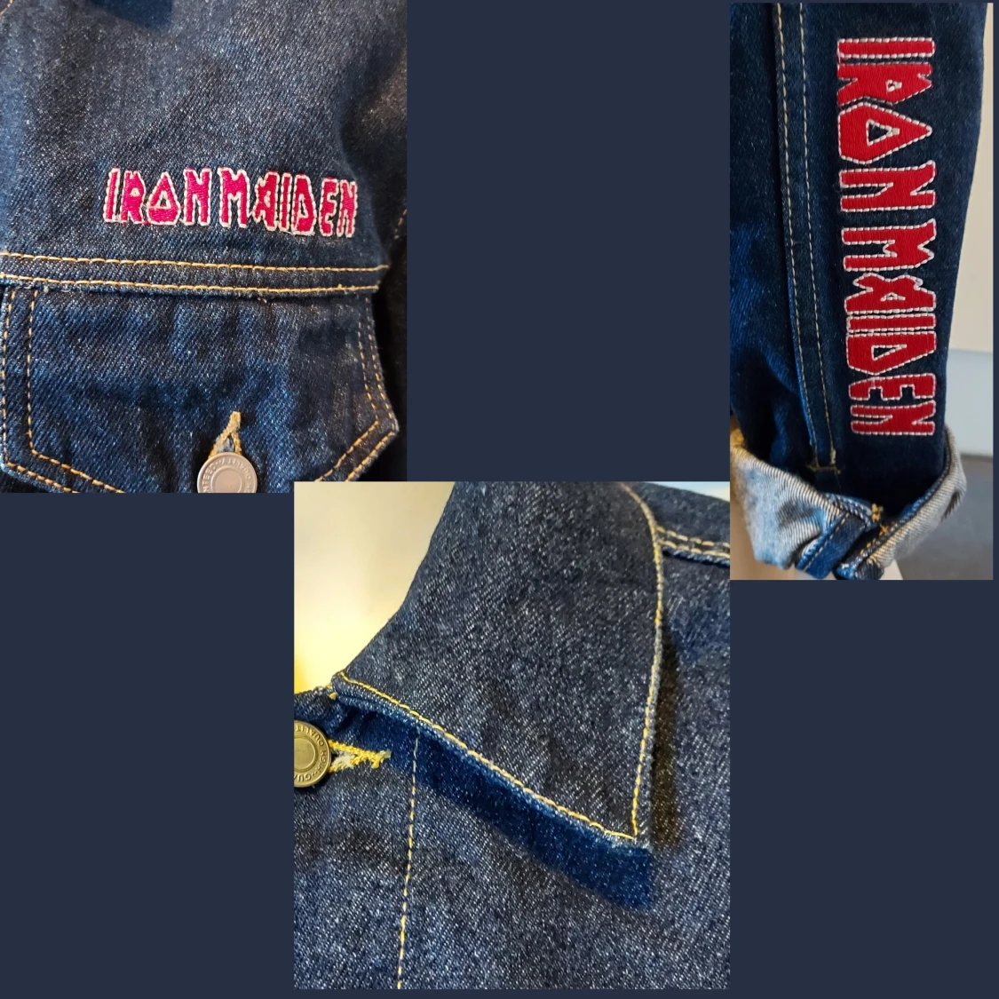 Iron Maiden jeansjacka stl S-M  - 91