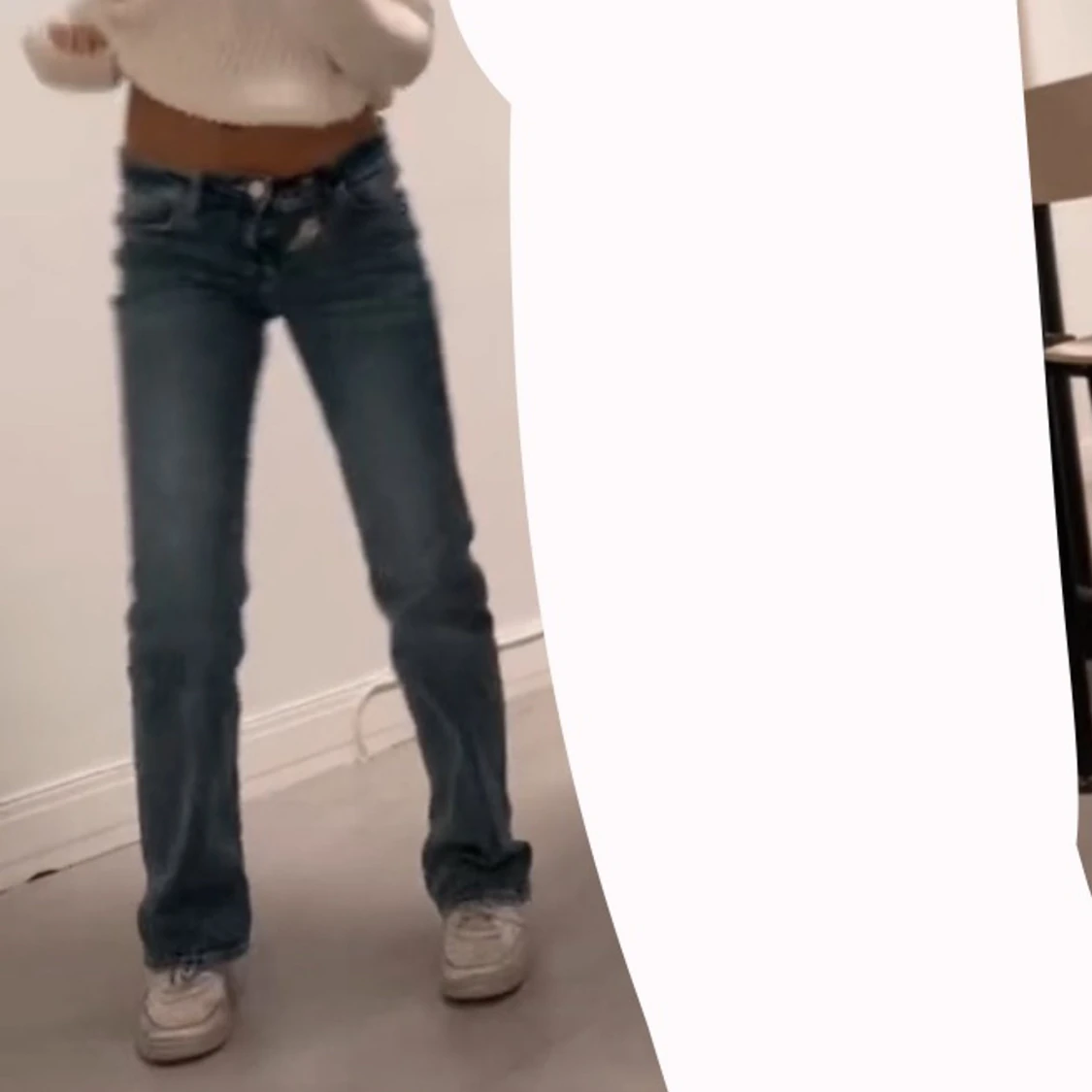 Lågmidjade jeans - 90