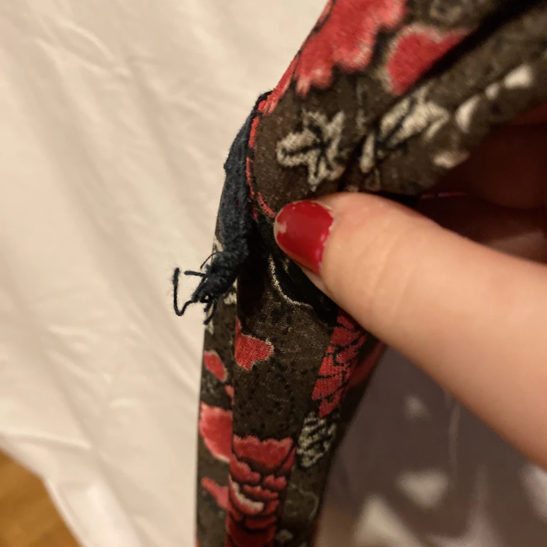 Blommig mini-klänning - 91