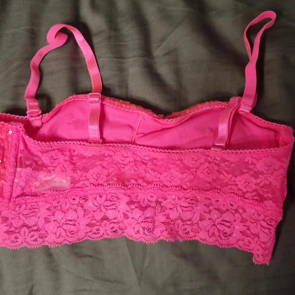 Rosa paljetttopp - 90