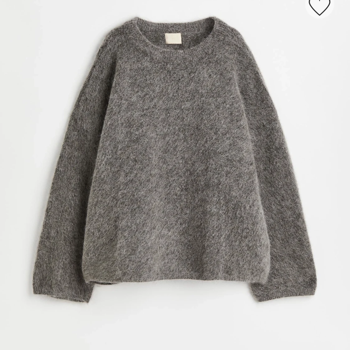 stickad mohair tröjan från hm