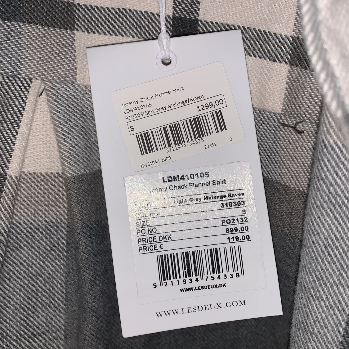 Jeremy check flannel strl S - 90