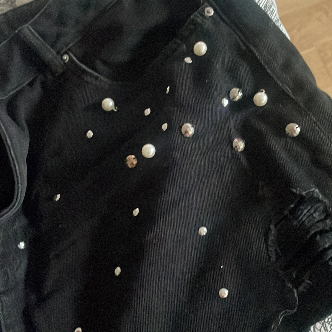 Svart jeans kjol - 91