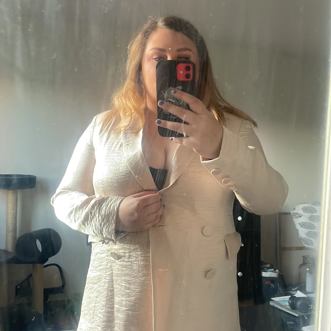 Beige kavaj från ginatricot  - 91