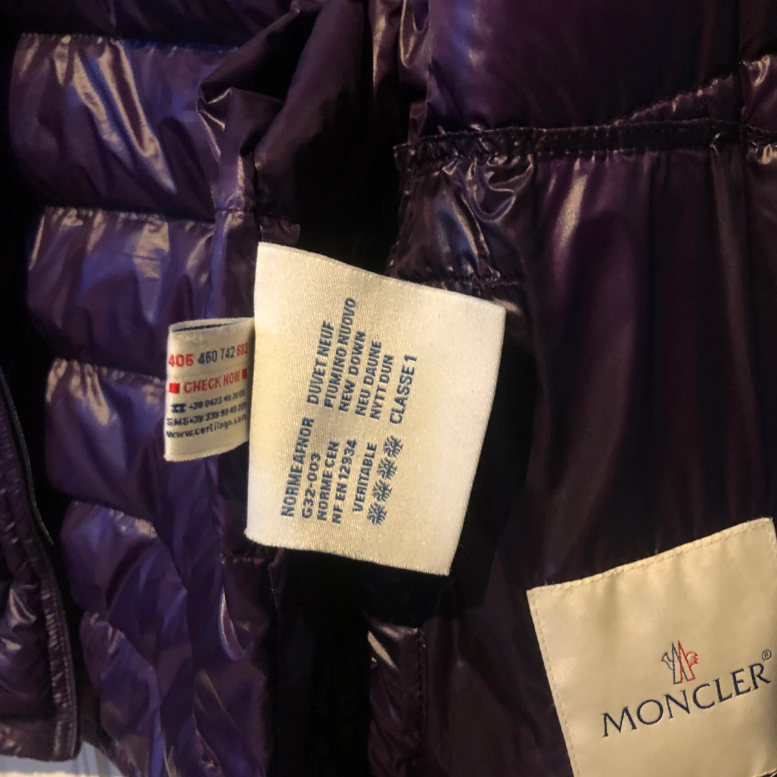 Moncler Acorus metallic purple - 91
