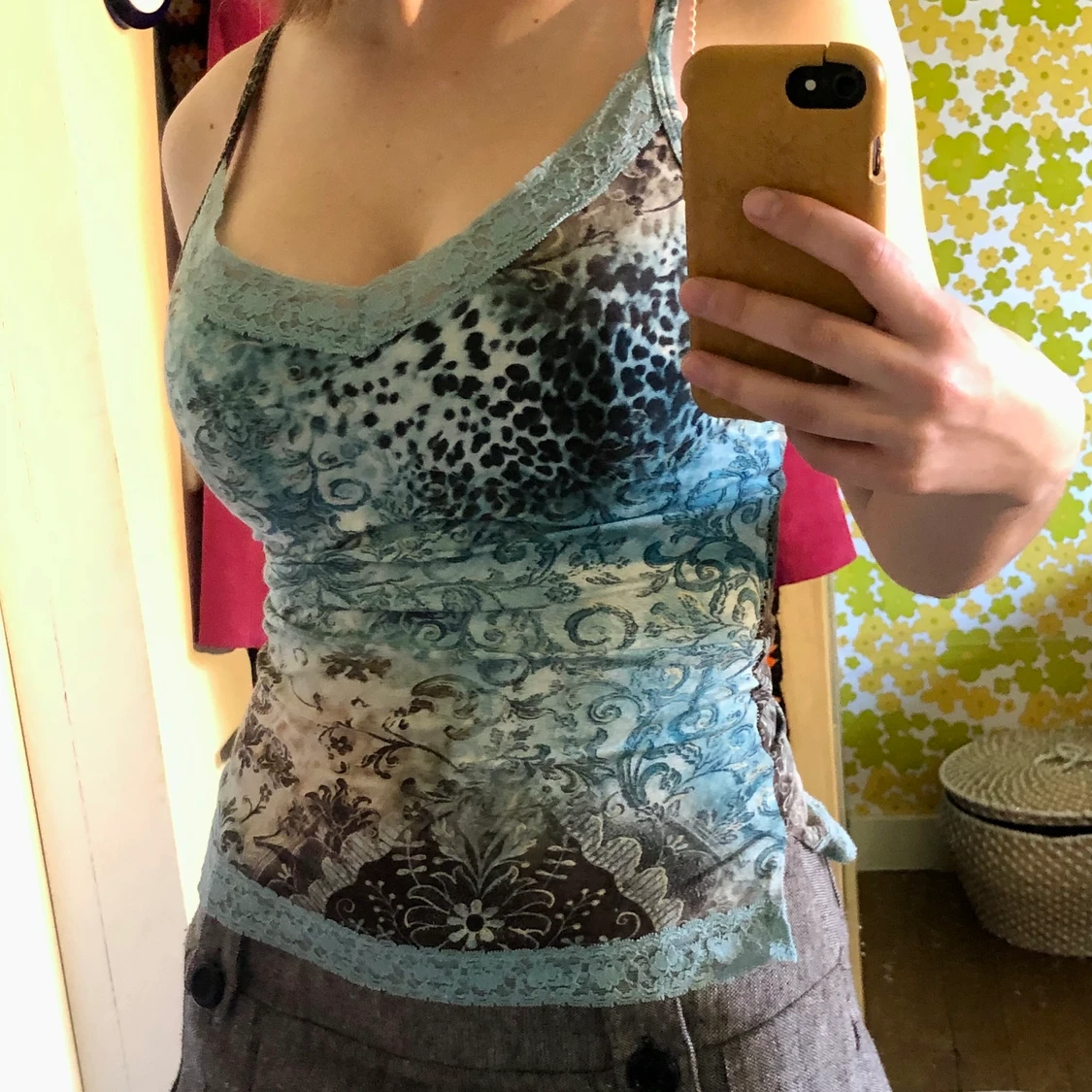 Mönstrat 2000s linne - 90