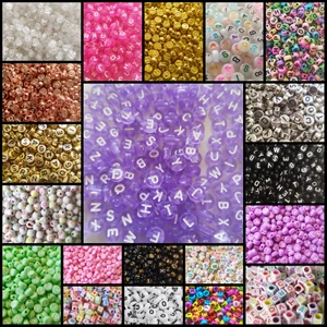 GRATIS FRAKT! 100 Pack Bokstavspärlor + Armbandstråd - Skickas med GRATIS frakt!   100 stycken bokstavspärlor 5mm + 60cm armbandstråd  Välj bland massor av sorter