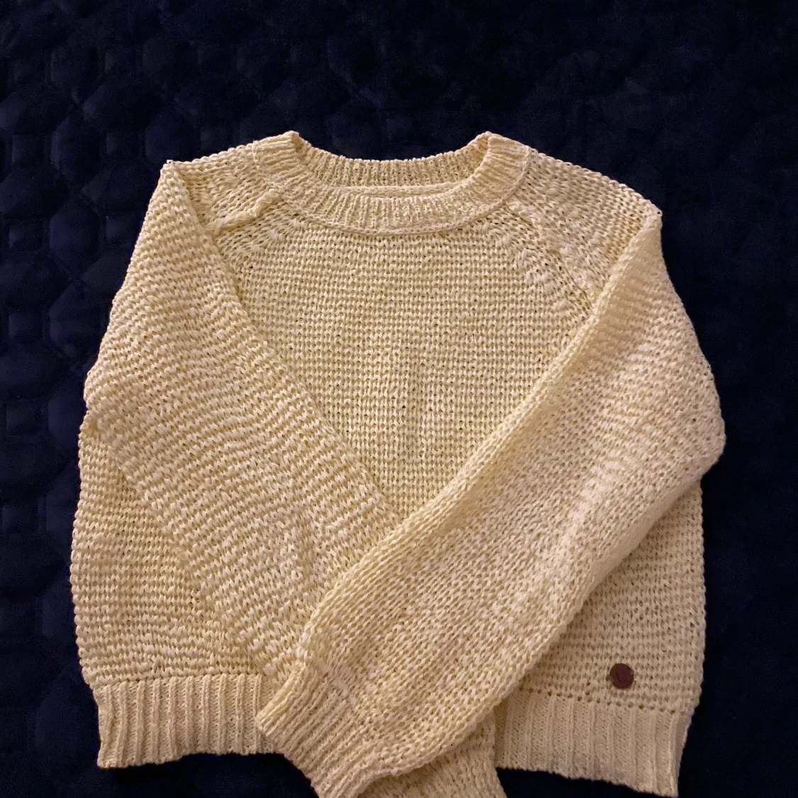 Croppad virkad tröja