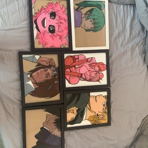 anime glas paintings - anime paintings