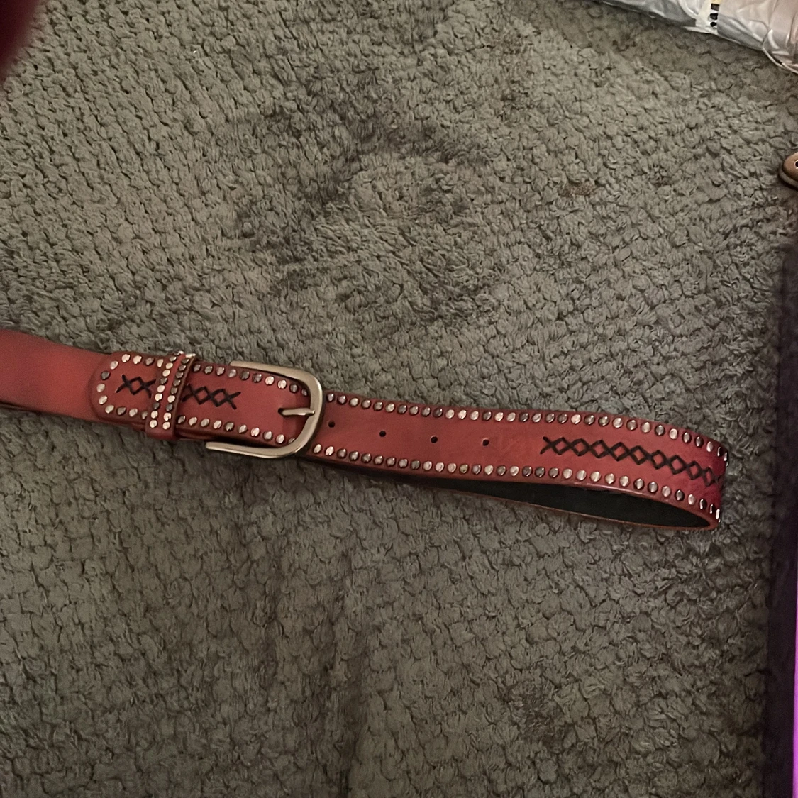 läder bälte brutalt välgjort mjukt läder