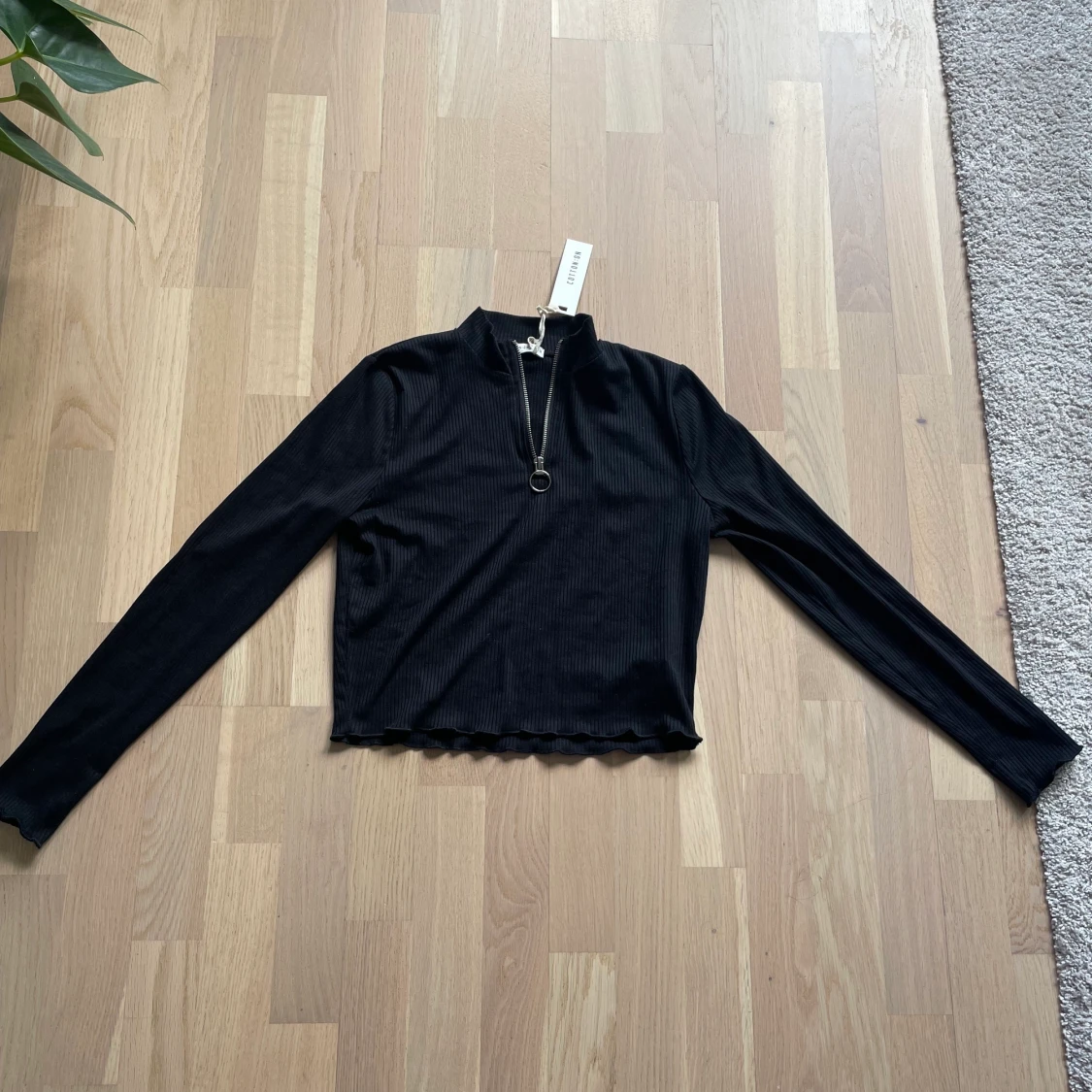 Kort långärmad tröja