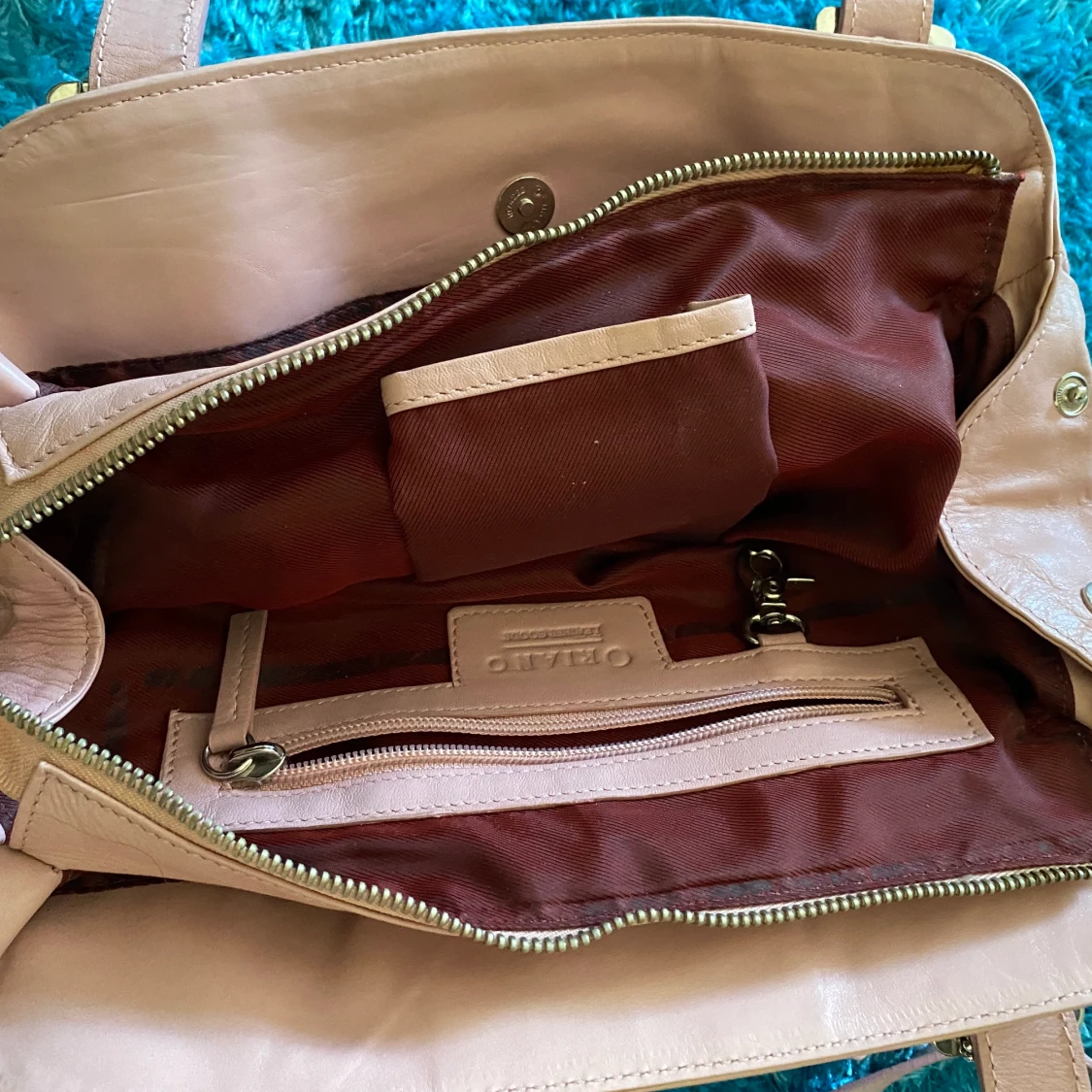 Läder handväska  - 91