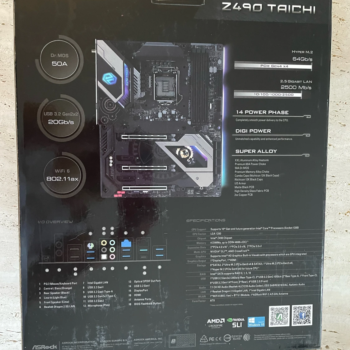 ASRock Z490 Taichi Dator Moderkort (Oöppnad)  - 90