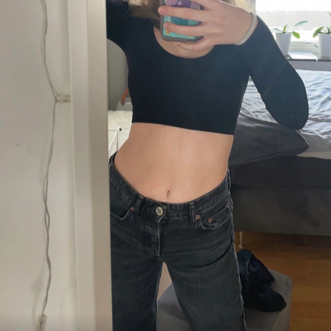 Lågmidjade jeans från zara