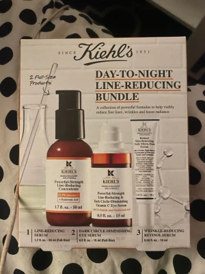 Kiehls anti age hudvård serie - Fortfarande i paket, inte testst. Har dock kiehls vanliga 24h kräm. Det här påriktigt de bästa hudvård serien. 